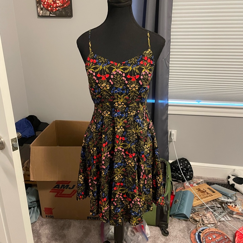 Old Navy Black and Red Mini Dress